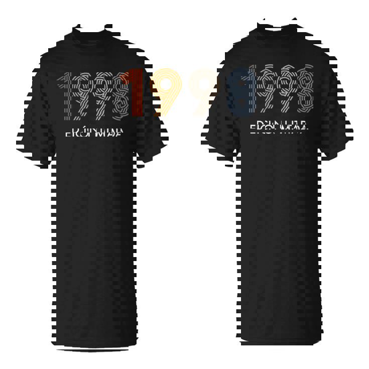 Retro 26 Años Nacido En 1998 Edición Limitada 26 Cumpleaños Camiseta unisex
