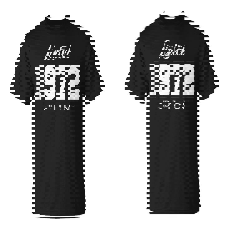 Retro 52 Años Nacido En 1972 Edición Limitada 52 Cumpleaños Camiseta unisex
