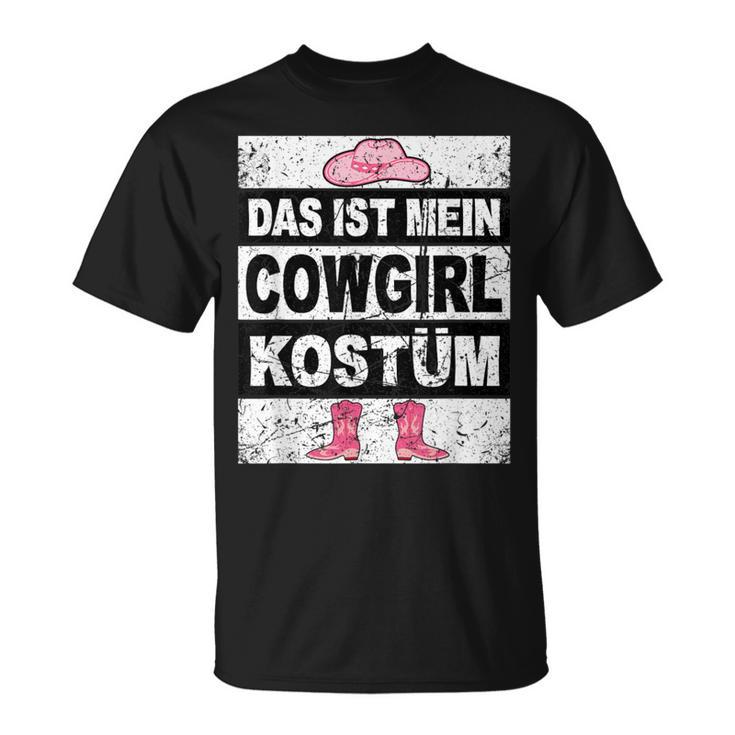 Retro Das Ist Mein Cowboy Kostum Children Western T-Shirt