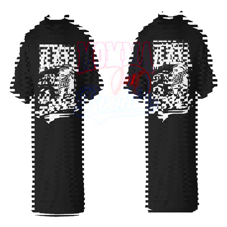 Retro Mommy Momma Of The Number 1 Rookie Baseball T-Shirt
