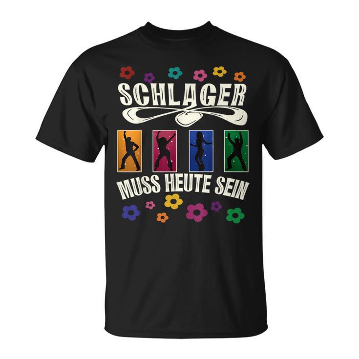 Retro Schlager Costume Outfit For Schlager Party T-Shirt