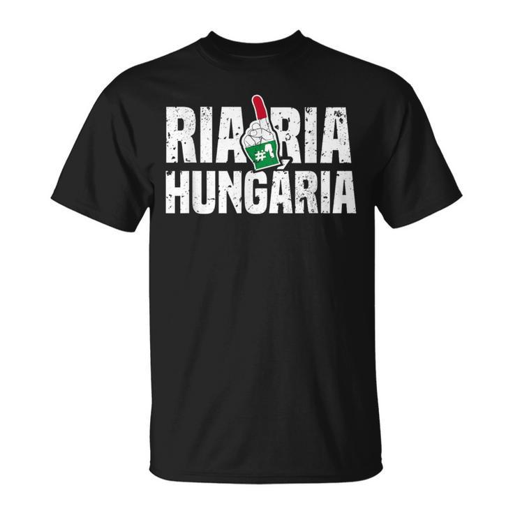 Ria Ria Hungária Magyar Hungary Fan Hungarian Flag T-Shirt