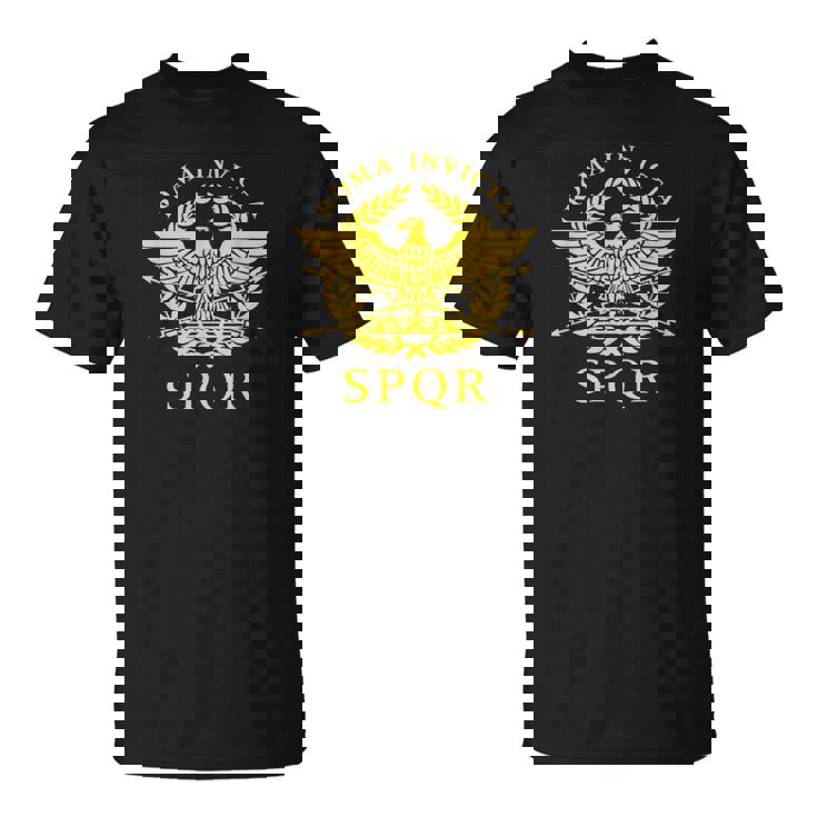 Roma Invicta Spqr Águila Romana Camiseta unisex