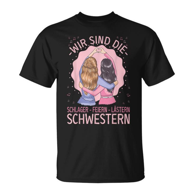 Schlager Feiern Lästern Schlageroutfit Party S T-Shirt