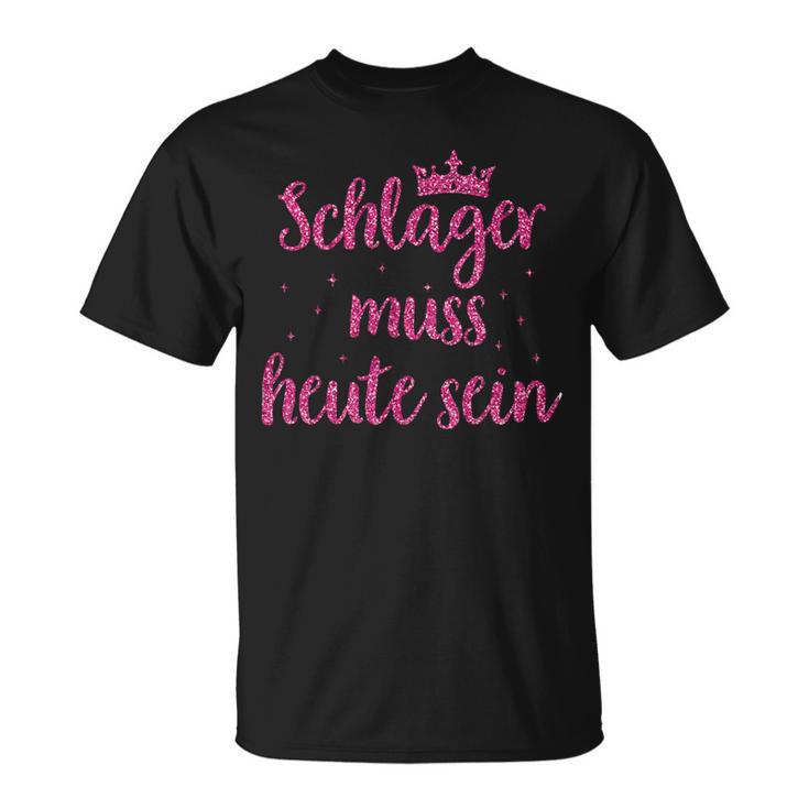 Schlager Music Costume Schlagerfan Schlager Music Party Girls T-Shirt