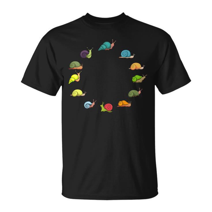 Schnecken Haustier Mit Schneckenhaus T-Shirt