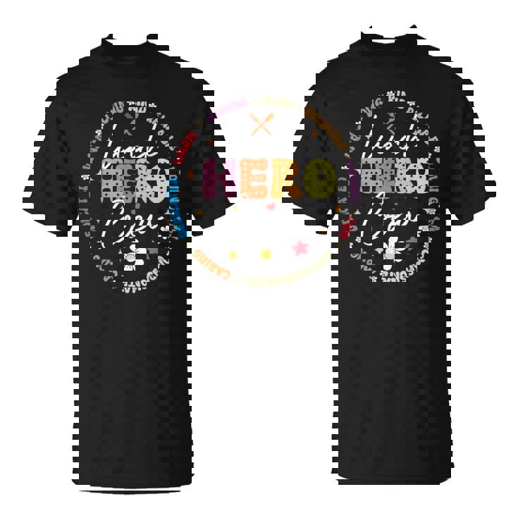 School Lunch Hero Crew Cafeteria Workers Lunch Lady T-Shirt