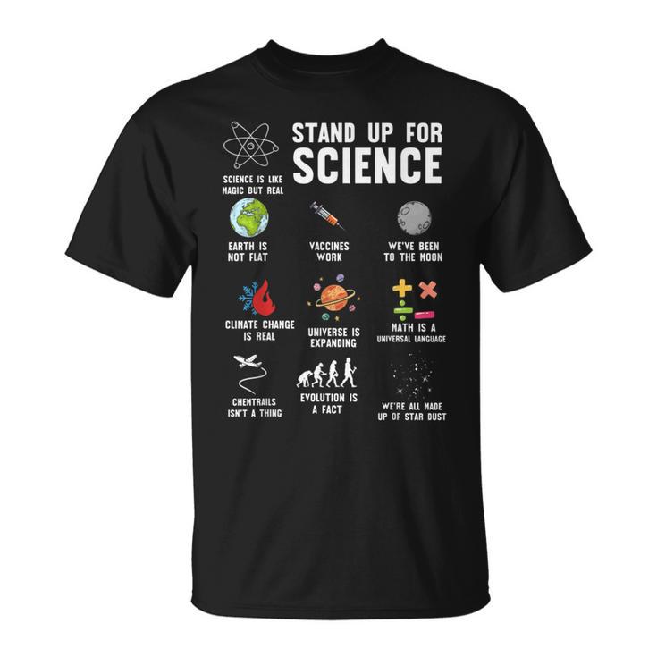 Setz Dich Für Wissenschaft Ein Wissenschaft Klimawandel T-Shirt