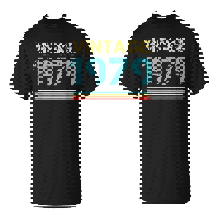Sintage De 1979 Para Hombre Retro Divertidas Cumpleaños De 1979 Camiseta unisex