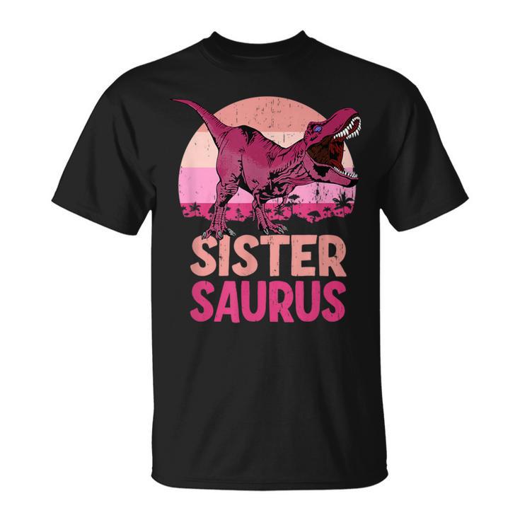 Sister Saurus Sister Saurus Dinosaur Family T-Shirt