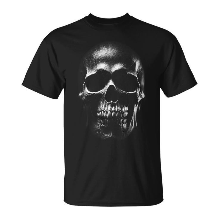 Skull Skull Skull Skeleton Head T-Shirt