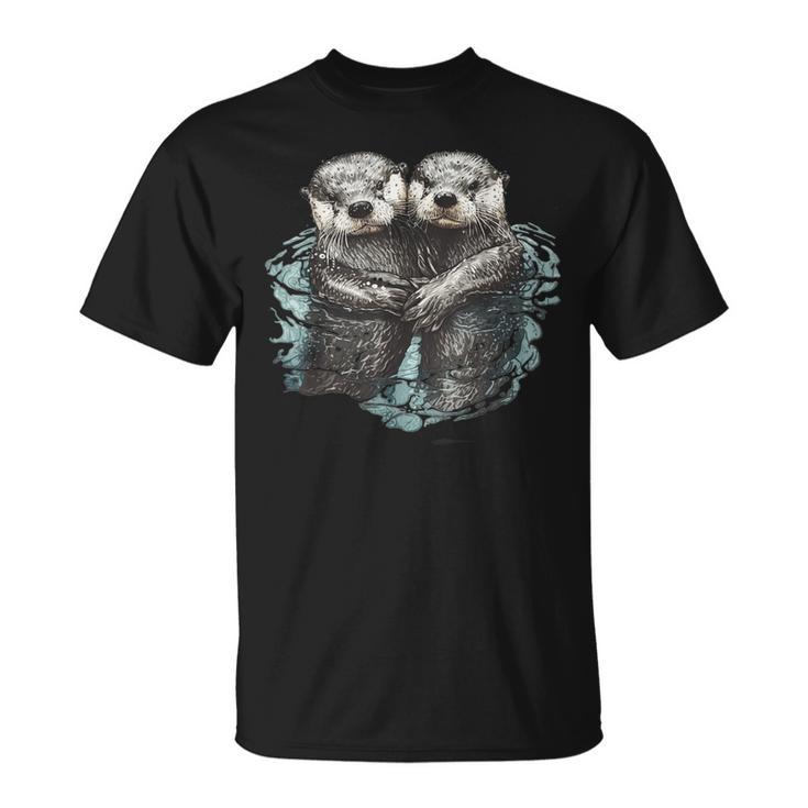 Sleep Otter Pyjamas Sea Otter T-Shirt