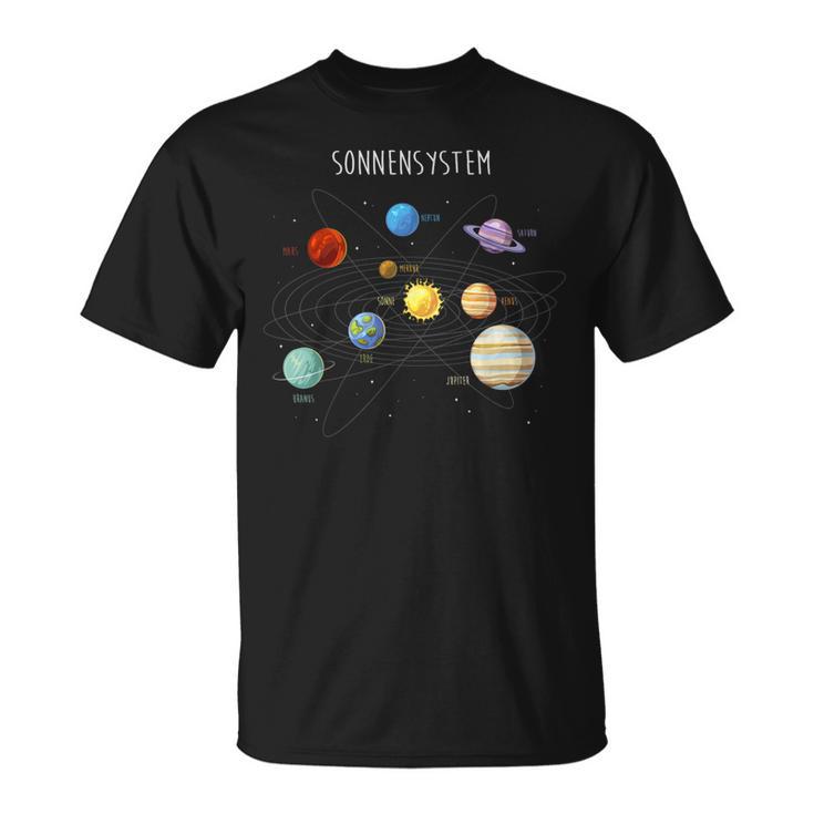 Solar System Planets Star System Sun & Universe T-Shirt