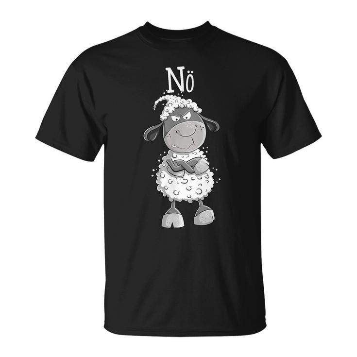 Statement Schaf I Nö Fun I Einfach Nö I Nein I Kein Bock German T-Shirt