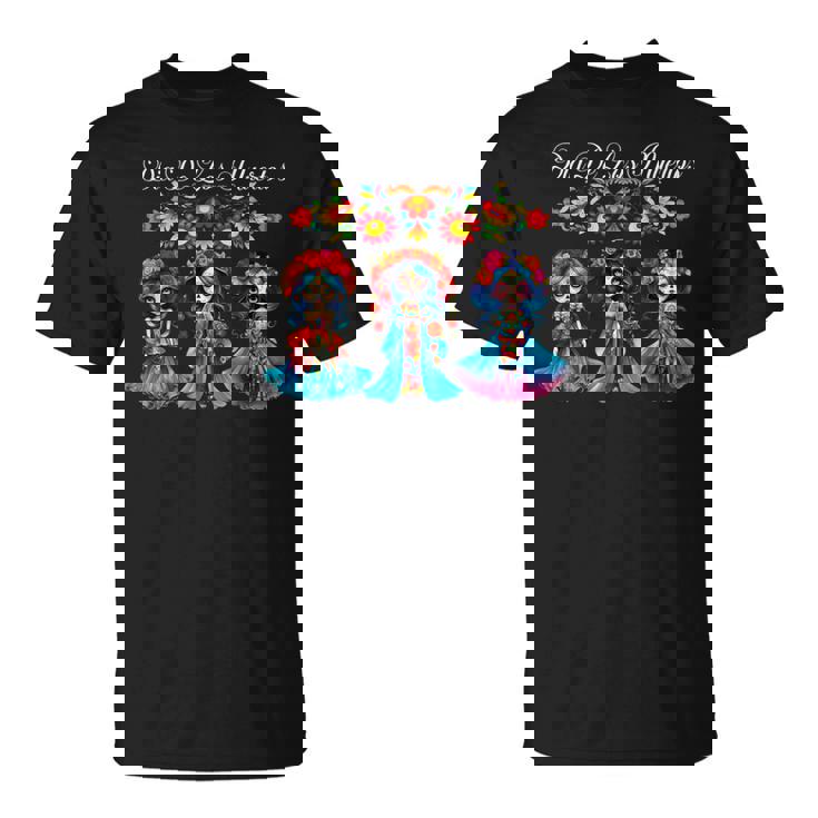 Sugar Skull Dia De Los Muertos Catrina Day Of The Dead T-Shirt
