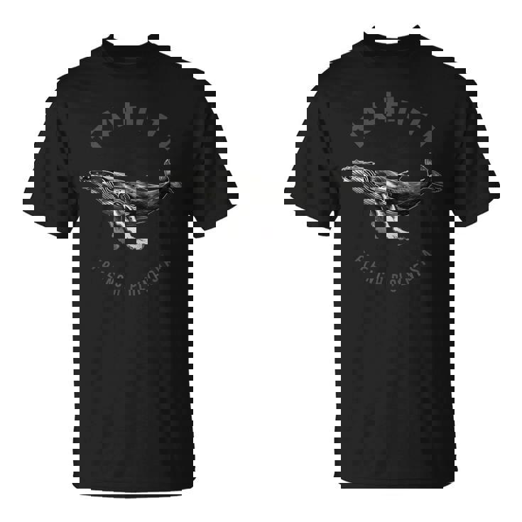 Tahitiacanza Polinesia Franceseintage Megattera Maglietta
