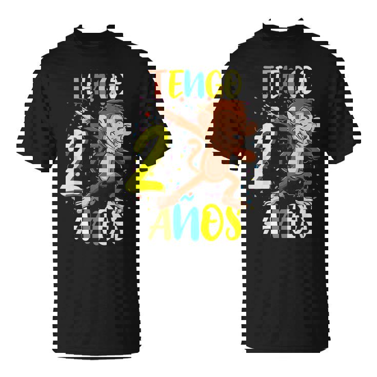 Tengo 2 Años 2º Cumpleaños Mono Camiseta unisex