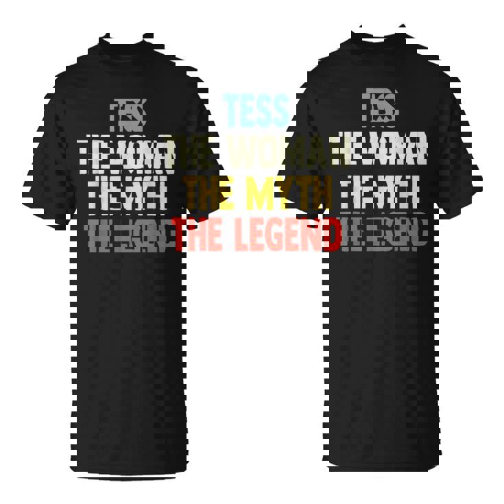 Tess The Woman The Myth The Legend Regalo Per Tess Maglietta