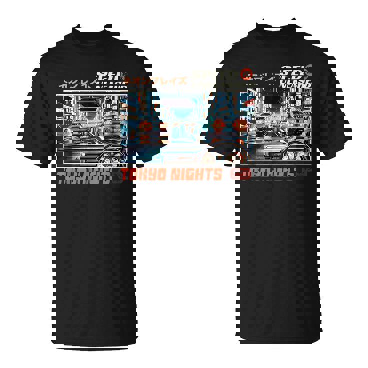 Tokyo Night Drift Camiseta unisex