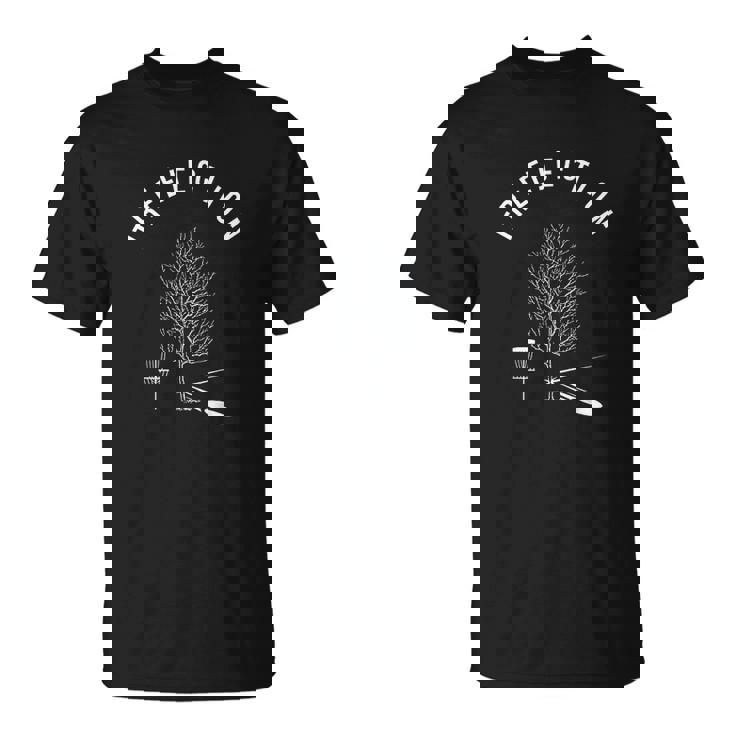 Treejection Disc Golf Funny Sports Tree Player Gift T-Shirt