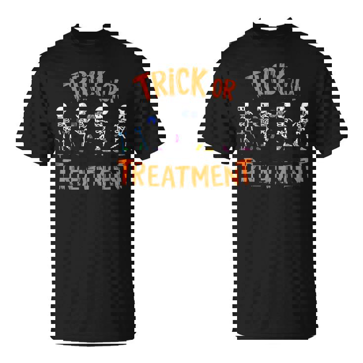 Trick Or Treatment Pt Physical Therapy Therapist Halloween T-Shirt