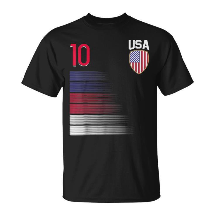 Usa Football Flag Jersey T-Shirt