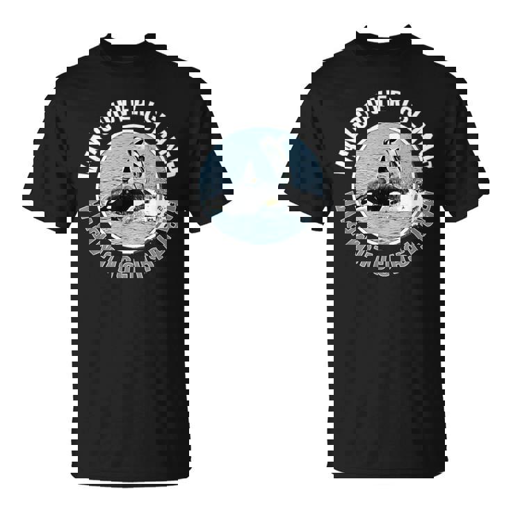 Vancouver Island Bc Canadá Orca Ballenas Aventura Recuerdo Camiseta unisex
