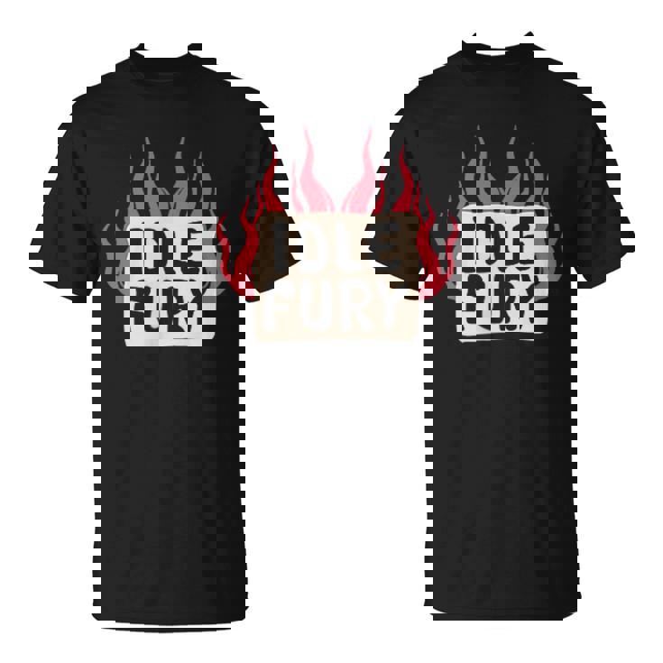 Ver Impresión Trasera Idle Fury Fuego Tatuaje Japonés Tigre Camiseta unisex