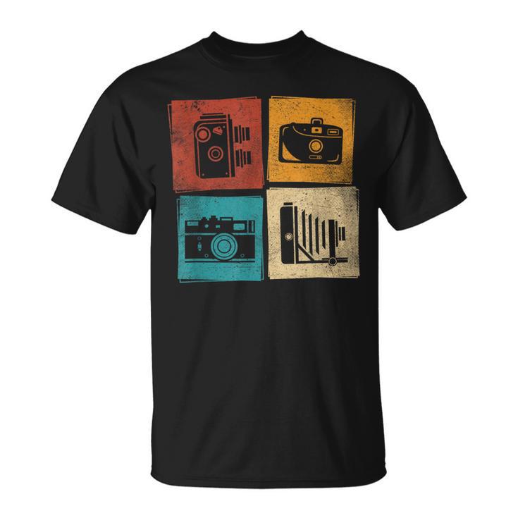 Vintage Analogue Photography Cameras Retro Film Photography T-Shirt