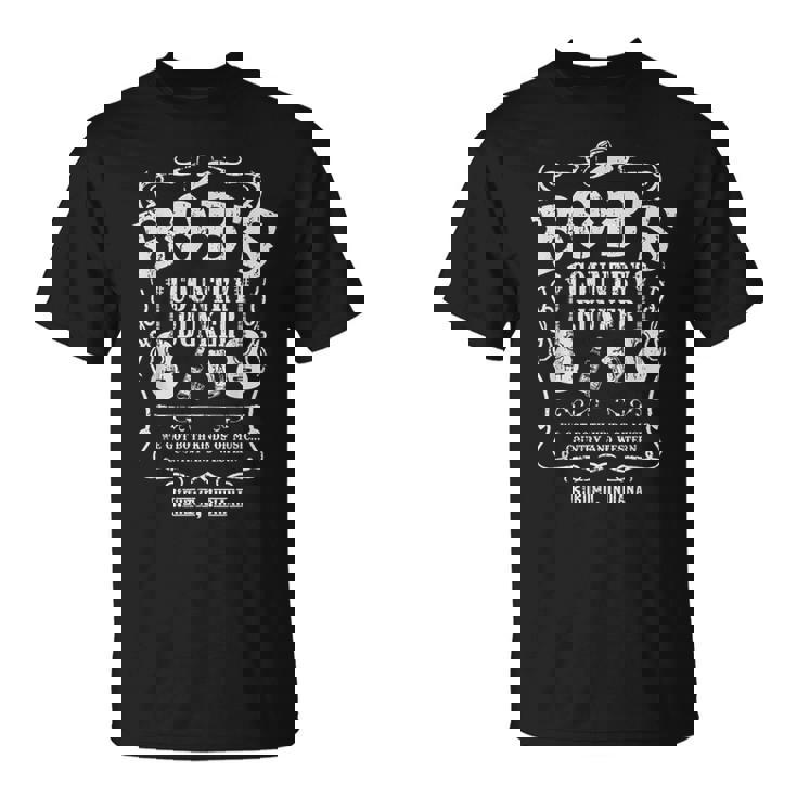 Vintage Bob's Country Bunker Nous Avons Les Deux Types De Musique T-Shirt