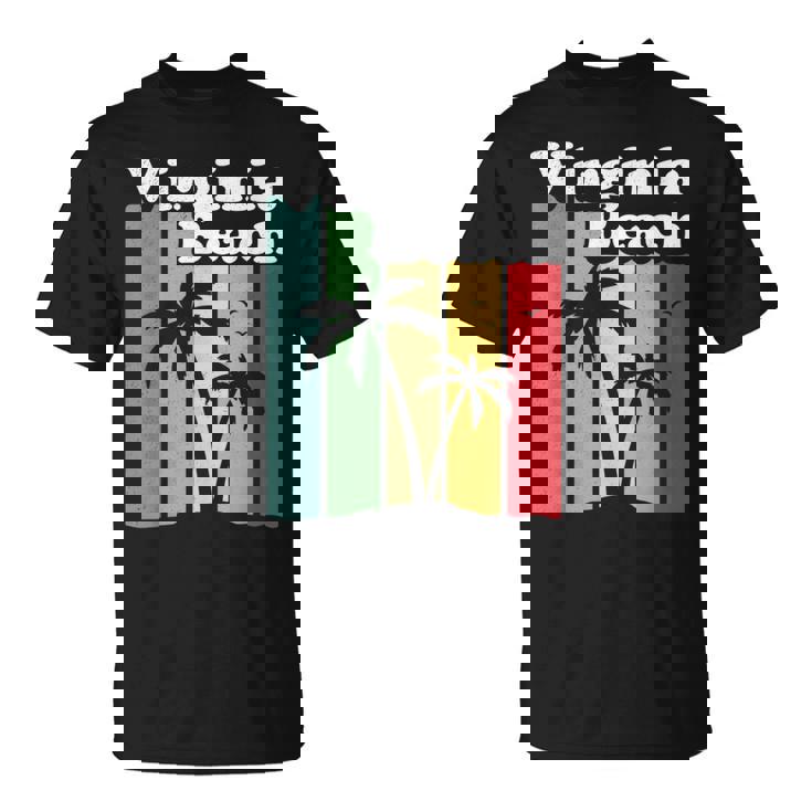 Virginia Beach Retroirginia Beach Camiseta unisex