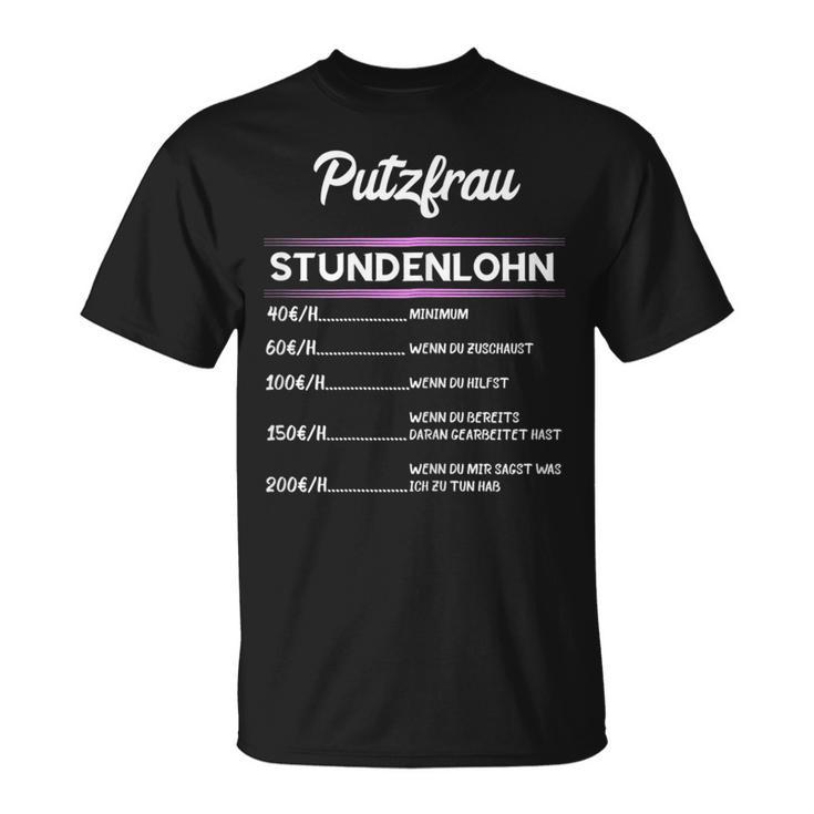 Women's Cleaning Woman “Zeitwhn Putzkraft Putzfee” T-Shirt