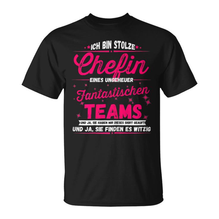 Women's Ich Bin Stolze Chefin Eines Unheuer Fantastische Teams T-Shirt