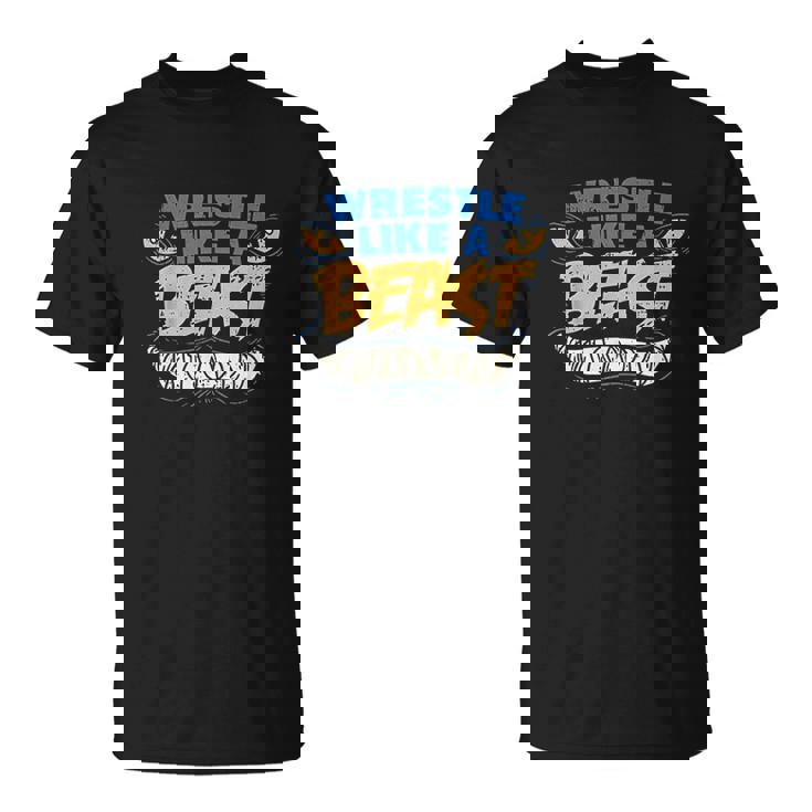 Wrestle Like A Beast Shirt Wrestling Workout Tee Girls Boys Wrestle Like A Beast Shirt Wrestling Workout Tee Girls Boys