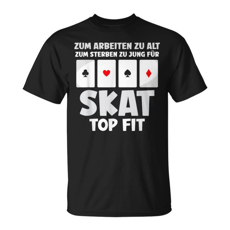 Zum Work Zu Alt Für Skat German Langu T-Shirt