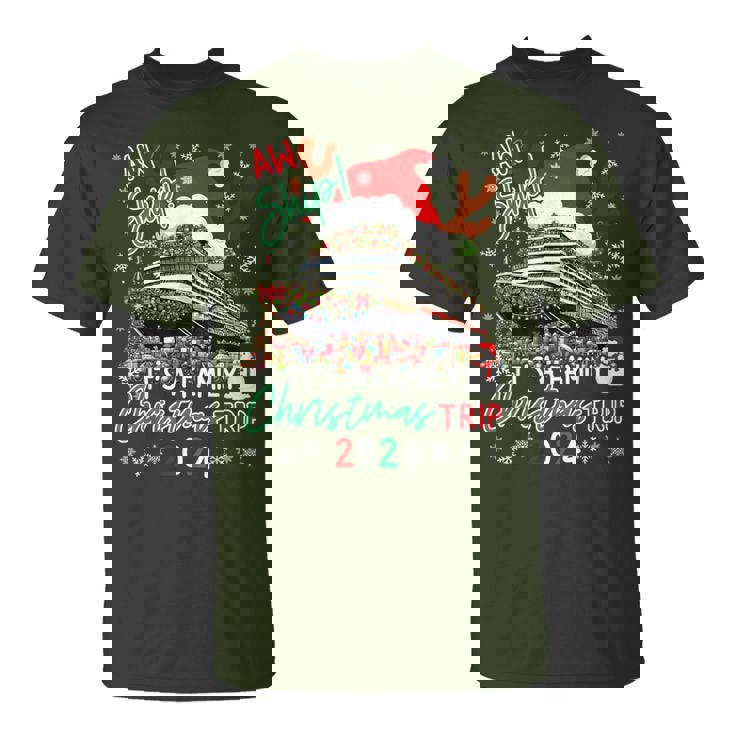 Aw Ship Its A Christmas Cruise Trips 2024 Family Matching T-Shirt
