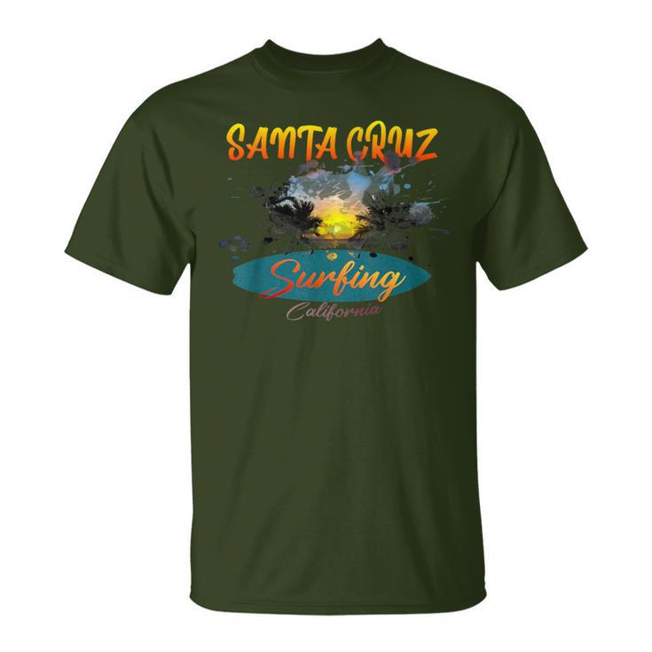 California Santa Cruz Surfing T-Shirt