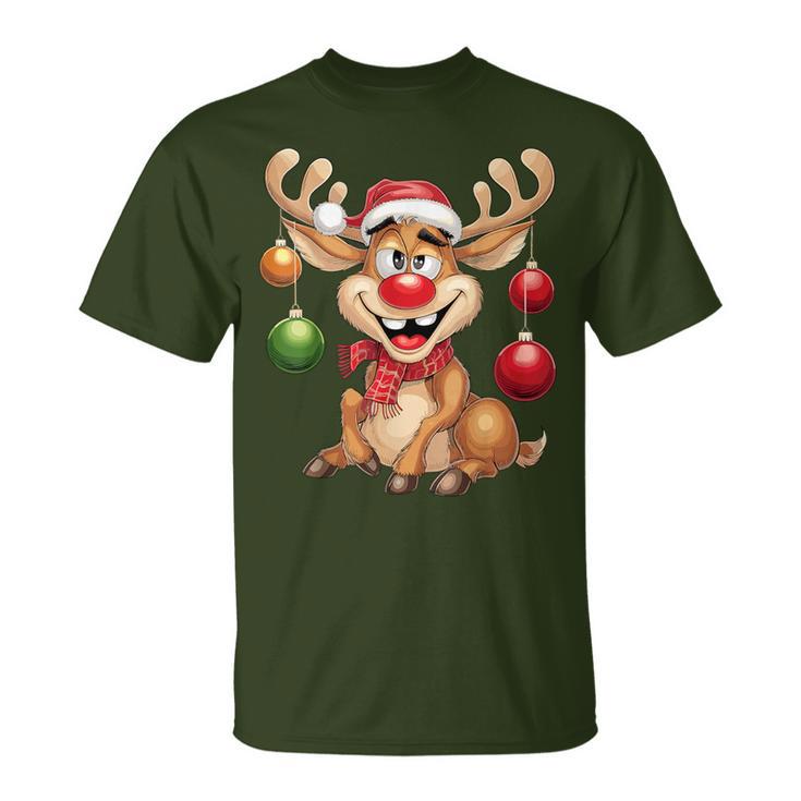 Christmas Reindeer Rudolph T-Shirt