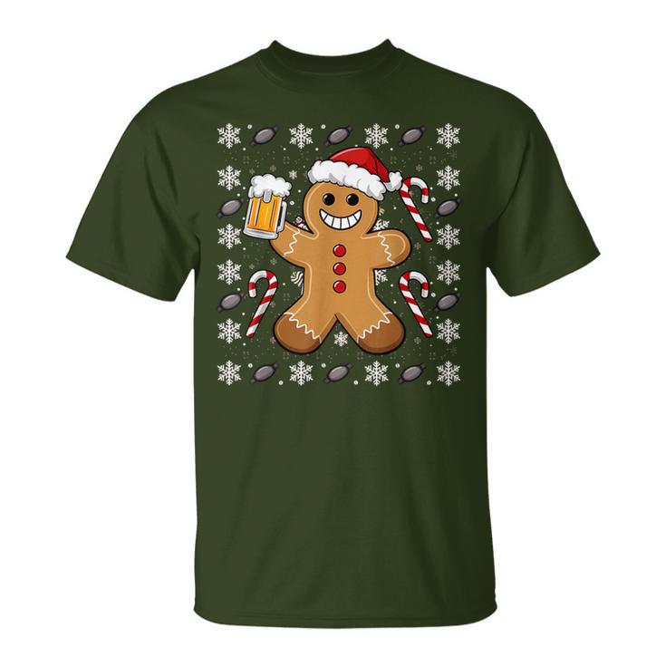 Christmas Christmas Santa Biscuit Beer T-Shirt