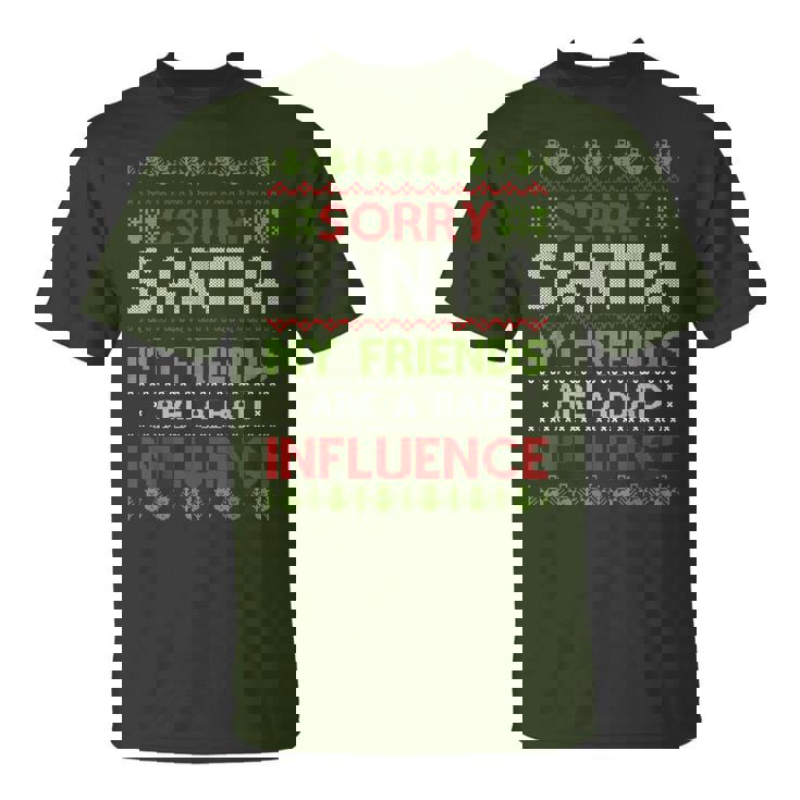 Christmas Santa Friends Ugly Christmas Sweater T-Shirt