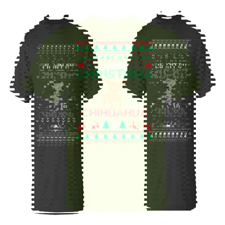 Chihuahua Ugly Christmas Sweaters T-Shirt