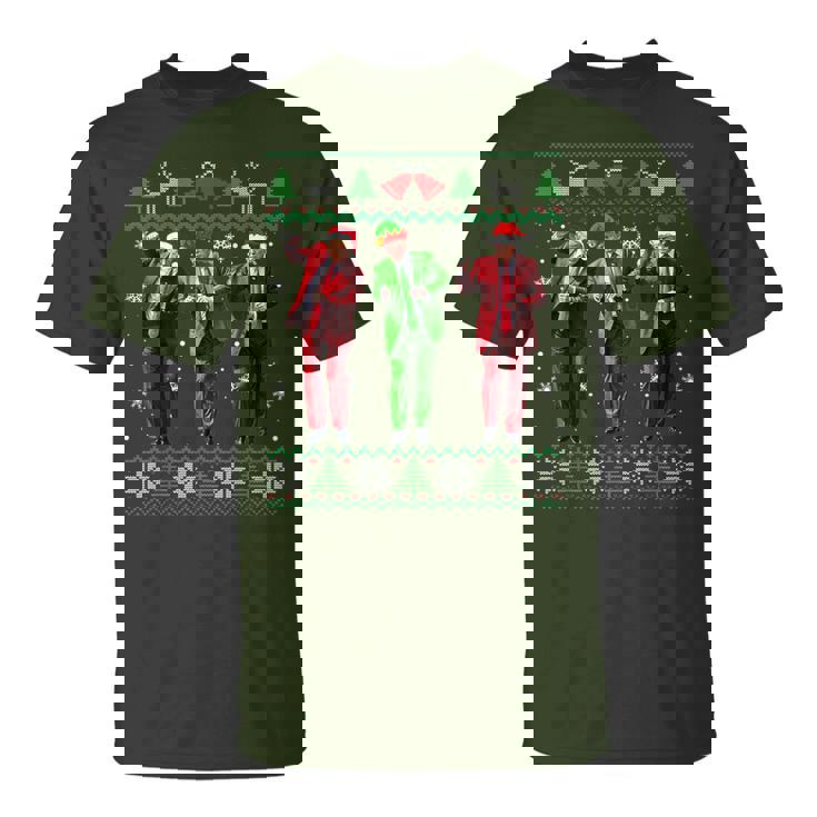 Trump Dance Elf Santa Christmas Ugly Sweater Xmas T-Shirt