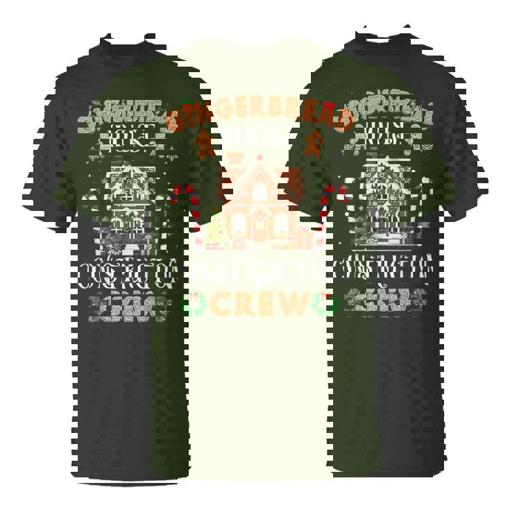 Gingerbread House Construction Crew Christmas T-Shirt