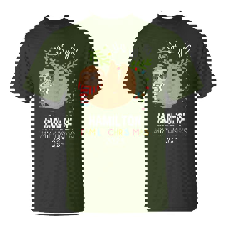 Hamilton Family Name Hamilton Family Christmas T-Shirt