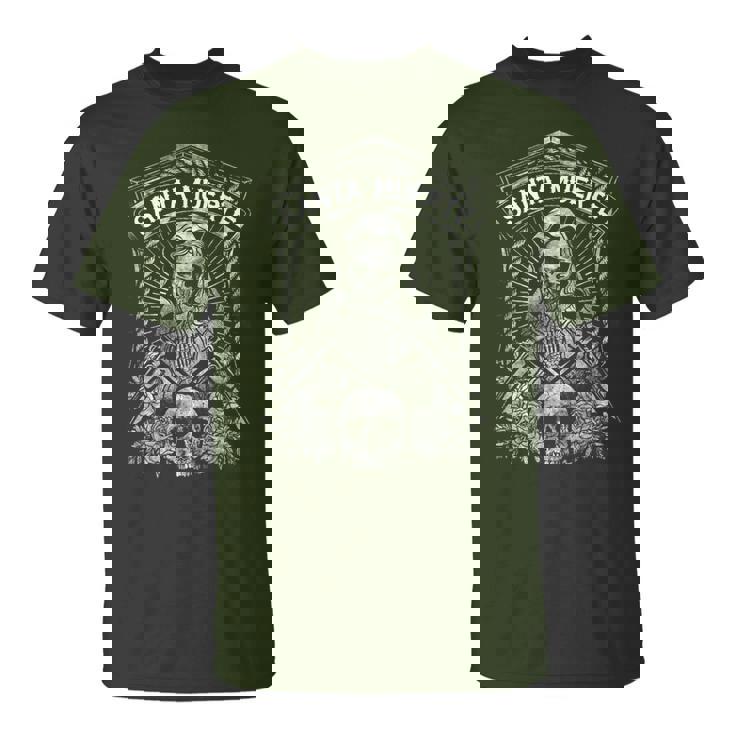 La Santa Muerte La Camicia Triste Messicana Maglietta