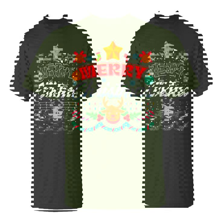 Merry Christmas Reindeer Family Merry Christmas Xmas T-Shirt Merry Christmas Reindeer Family Merry Christmas Xmas T-Shirt
