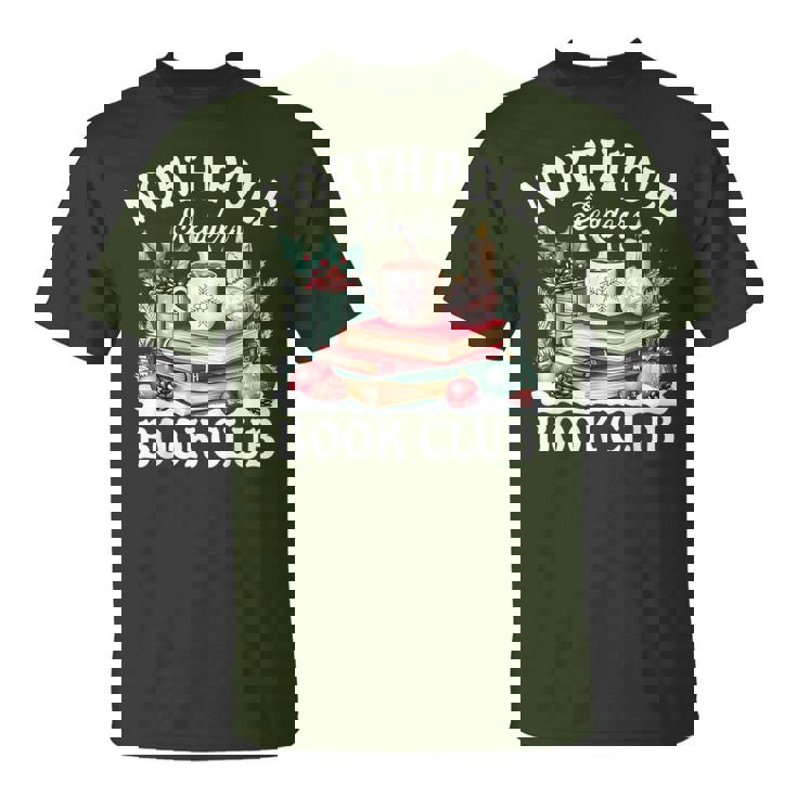 North Pole Book Club Hot Cocoa Bookworms Christmas T-Shirt North Pole Book Club Hot Cocoa Bookworms Christmas T-Shirt