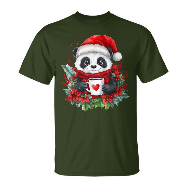 Panda Christmas Children Christmas Panda T-Shirt