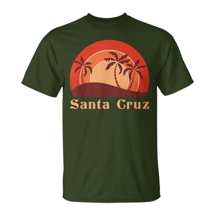 Santa Cruz Ca California 70S 80S Retrointage T-Shirt