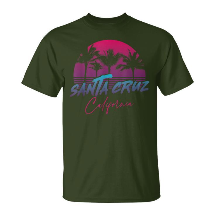 Santa Cruz Ca Retroaporwave 80S 90S T-Shirt